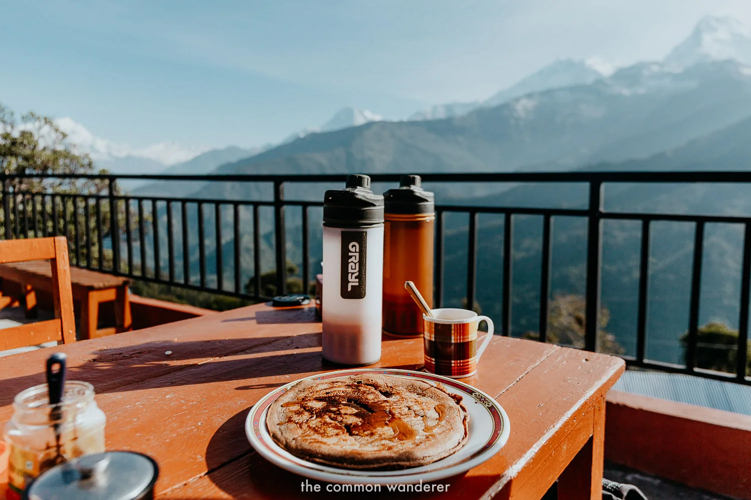 A typical morning in the mountains of Nepal
