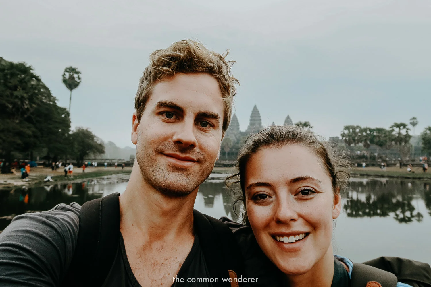 Enjoying the beautiful Angkor Wat temples in Cambodia