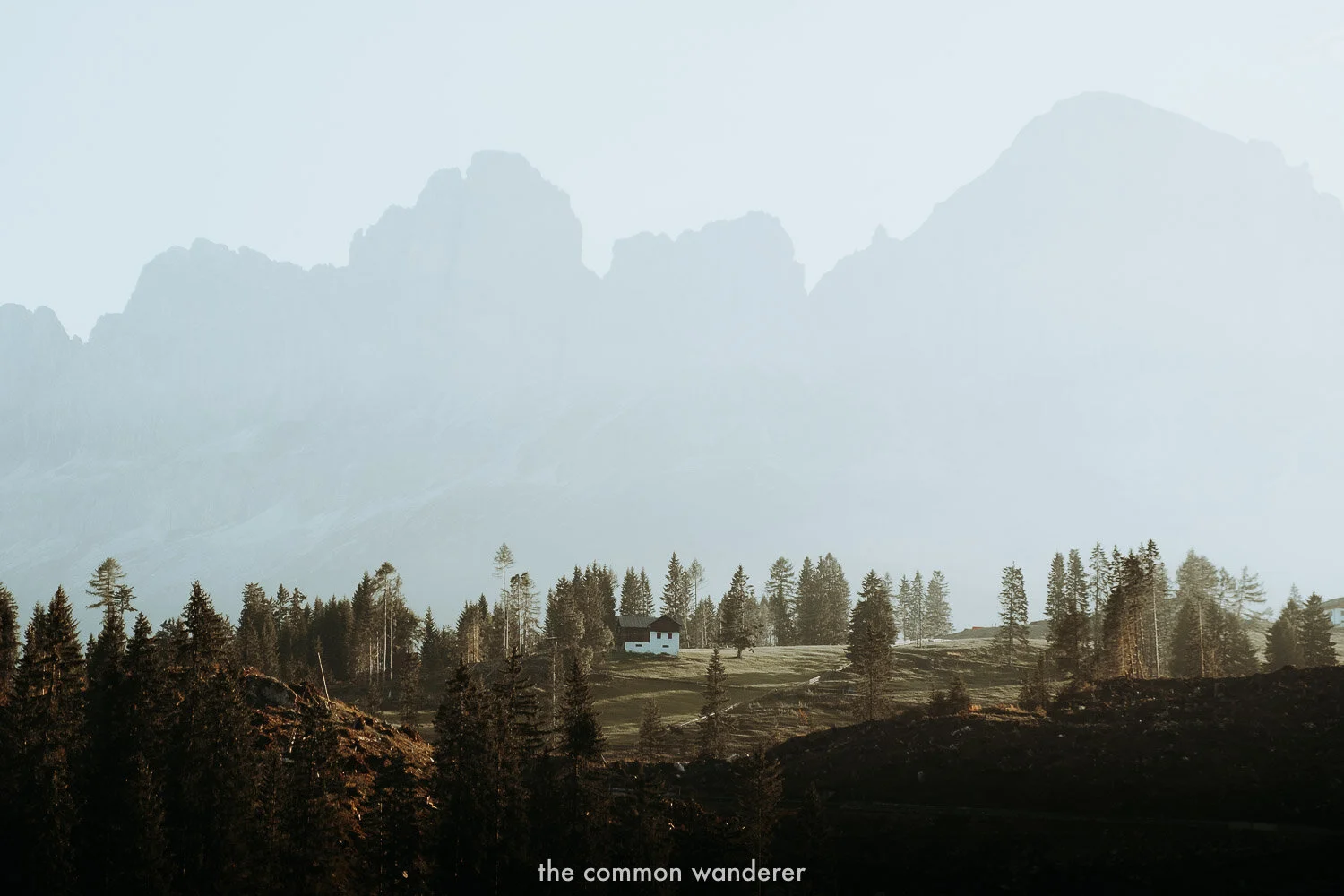 Early morning sunrise around Lago di Carezza, Italy