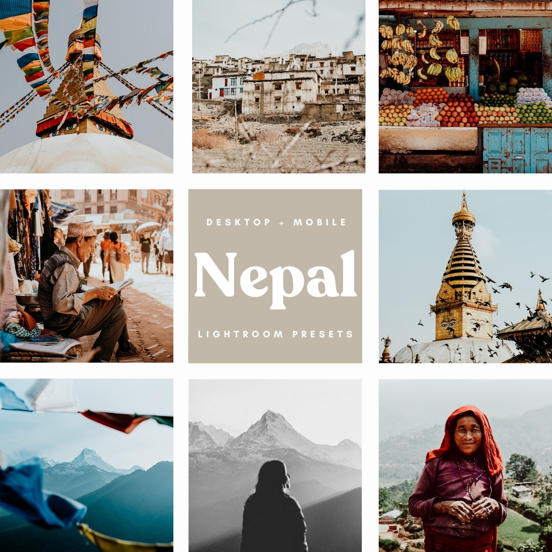 Nepal Lightroom Desktop &amp; Mobile Preset Pack