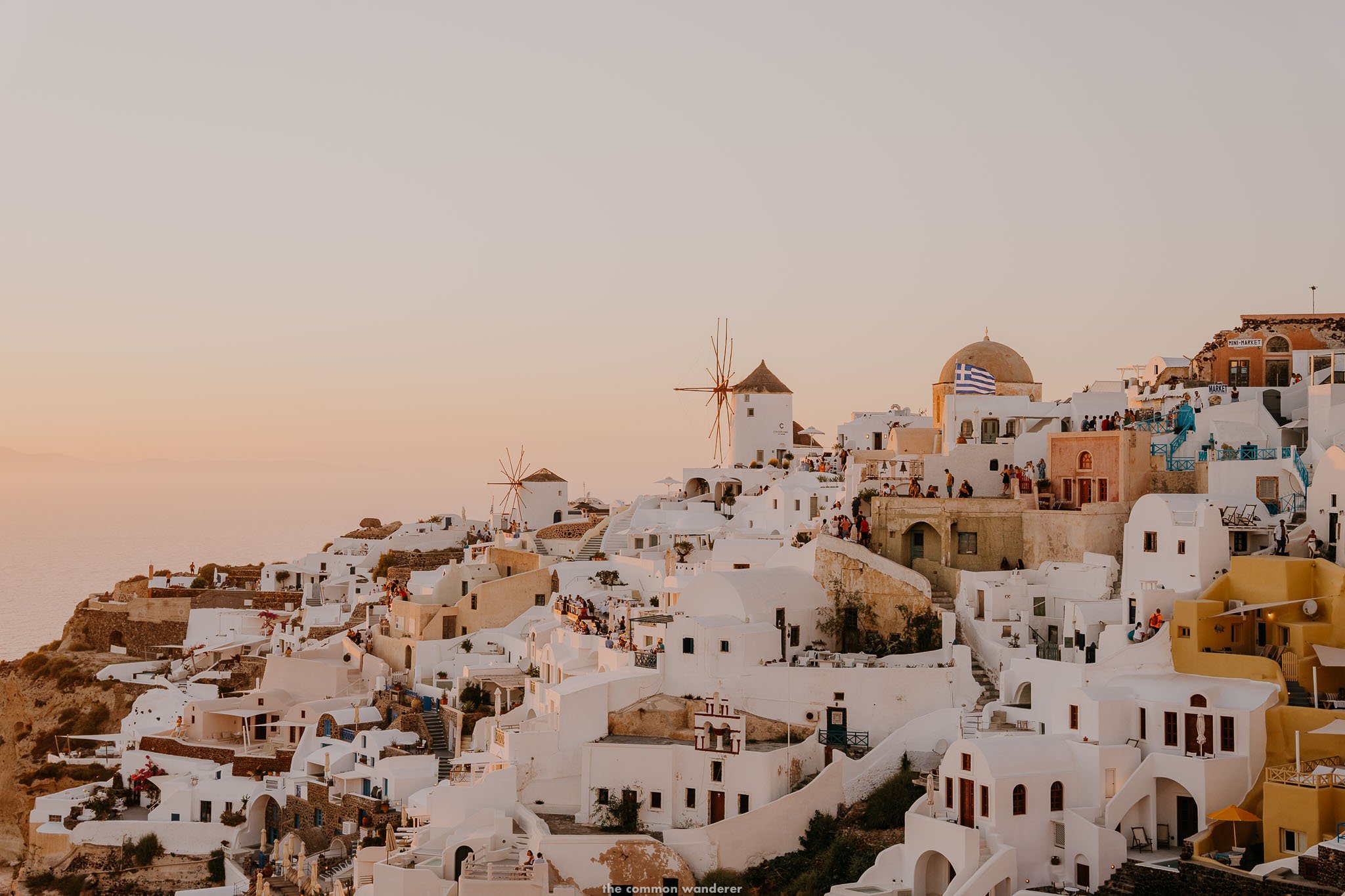 Sunset Over Santorini 2 Oia Greek Islands Landscape 