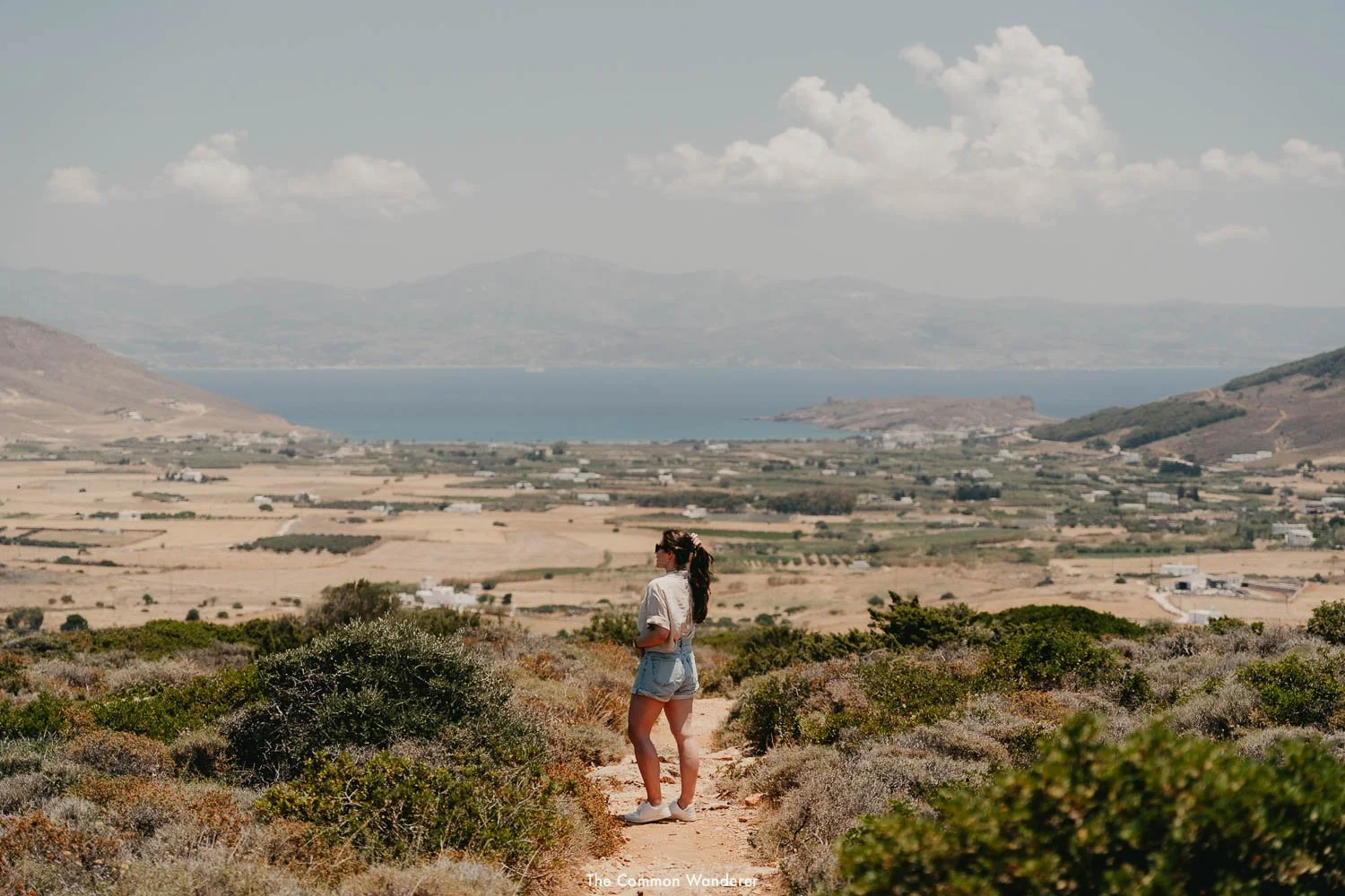 Admiring views on the Byzantine Path, Paros