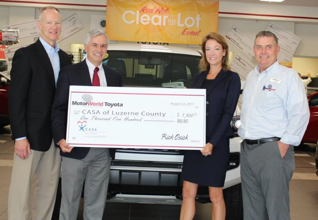 MotorWorld Toyota Donates to CASA Gala