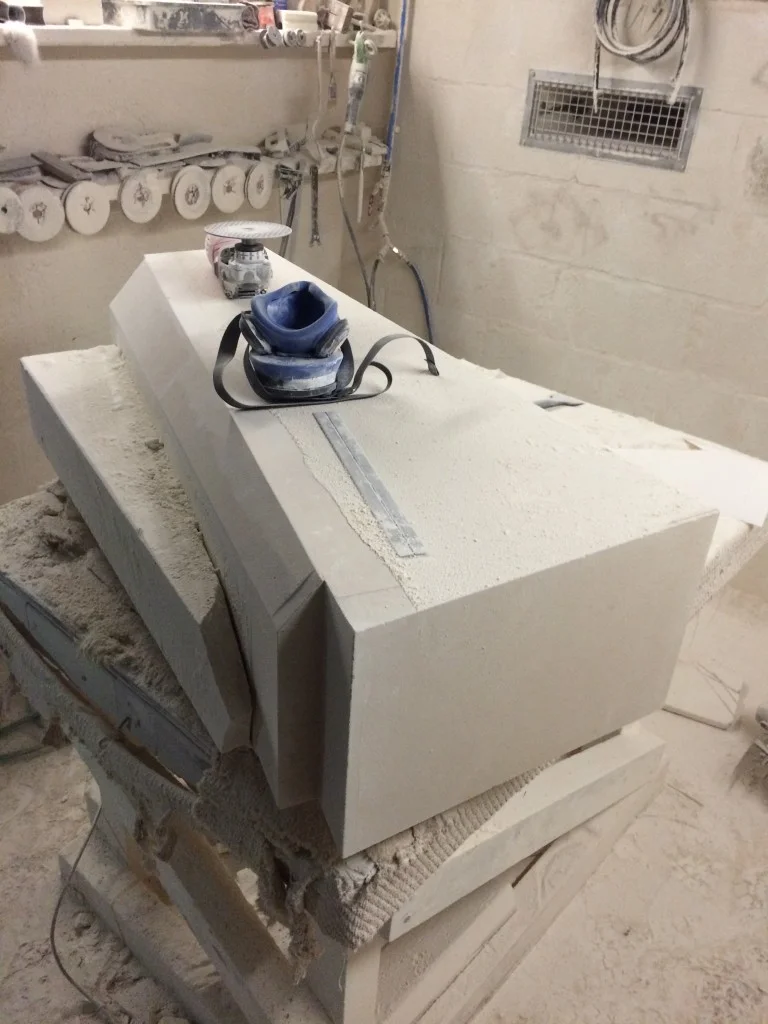 Steps by steps our stone step are taking shape.
