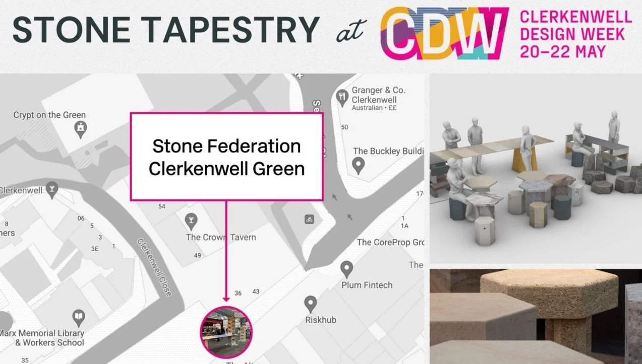 Stone Tapestry Showcases Natural Stone’s Sustainability at Clerkenwell Design Week