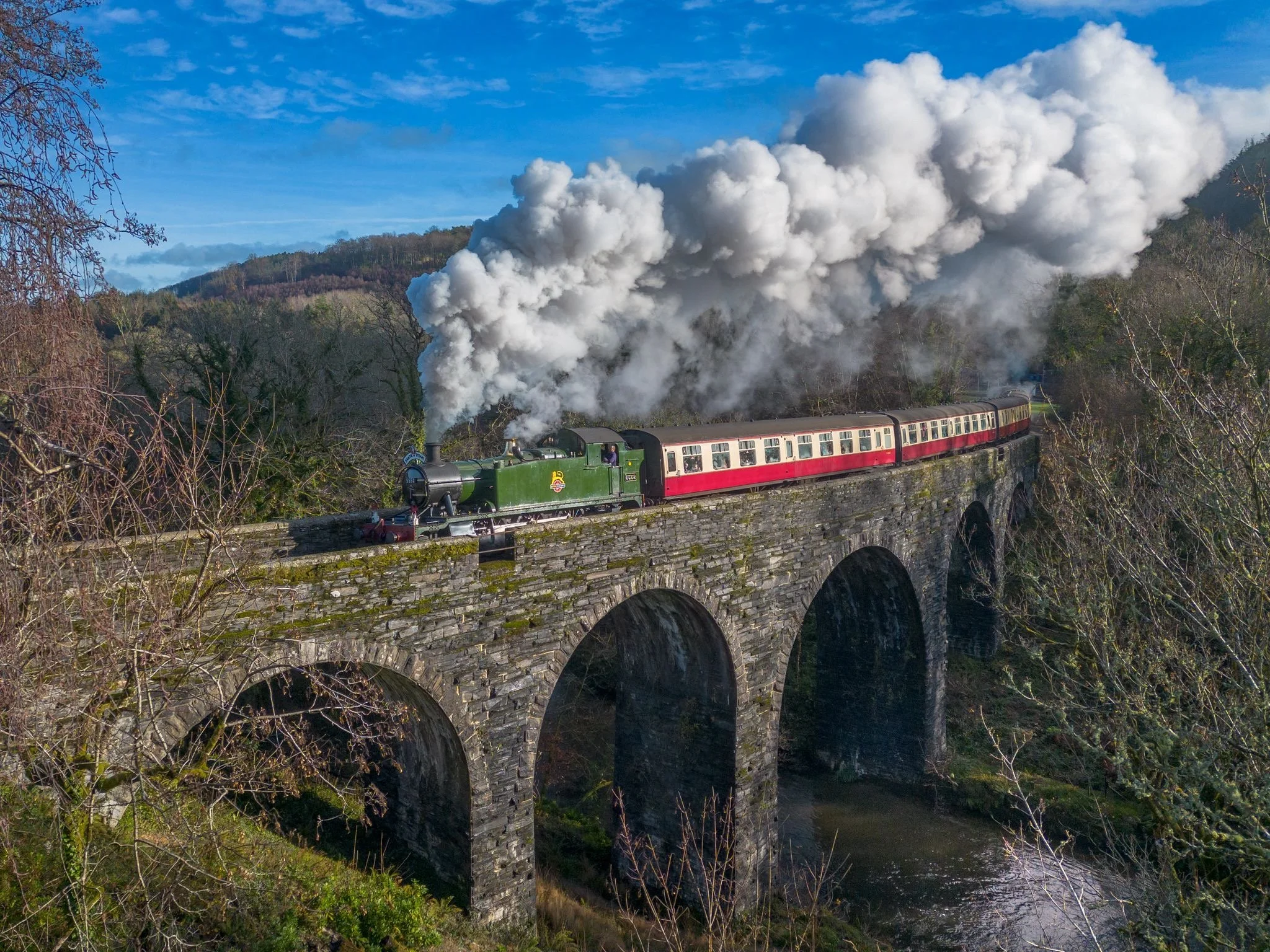 Bodmin Railway steam train viaduct Jon Hird.JPG