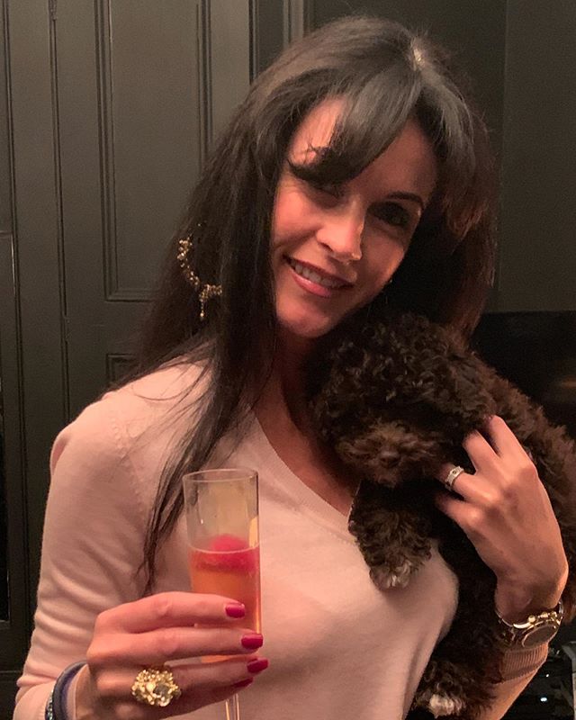 The bestest birthday pressie 🐶🥂🖤 I hope I don&rsquo;t get so drunk I end up seeing double 😜 #mybirthday #cuddles #puppylove #maltipoosofinstagram #chocolate #woofwoof