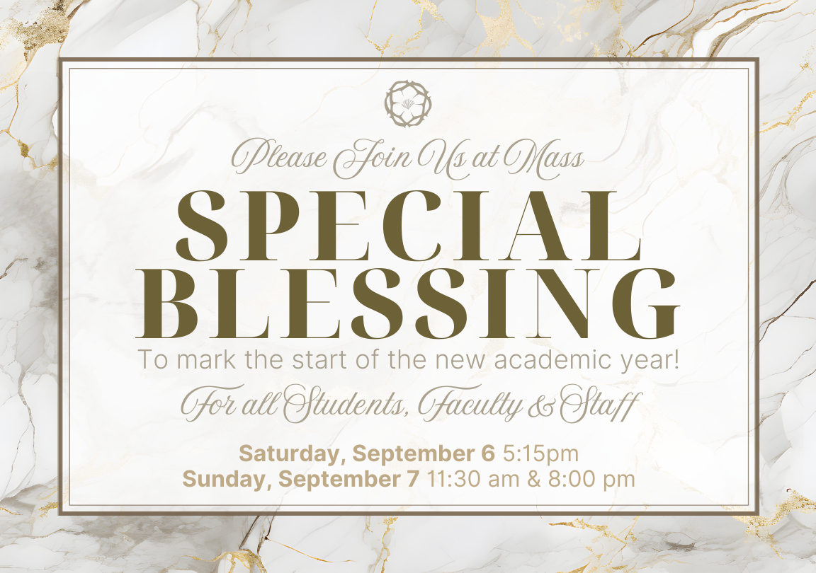 Special Blessing For the New Academic Year