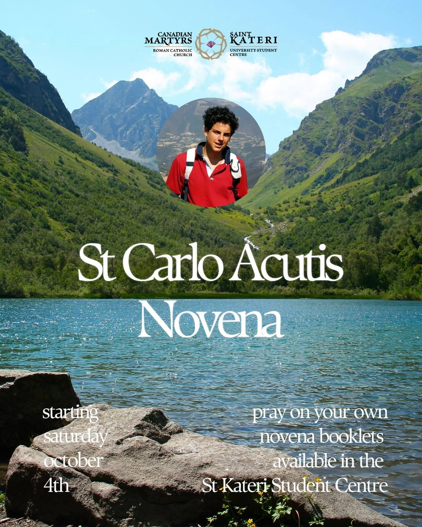 Participate in the novena for St Carlo Acutis starting tomorrow, October 4th.