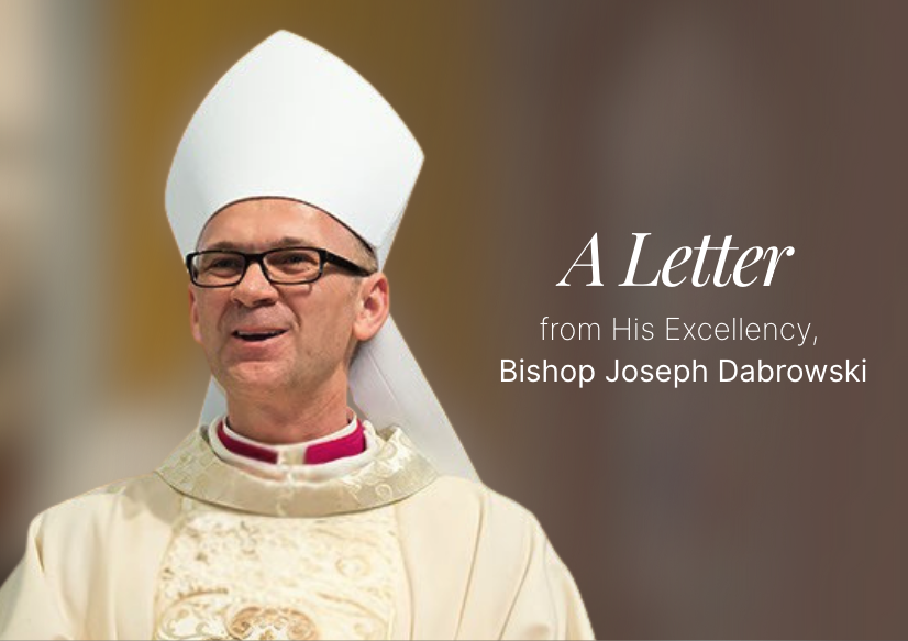 Letter from His Excellency, Bishop Joseph Dabrowski, C.S.M.A.