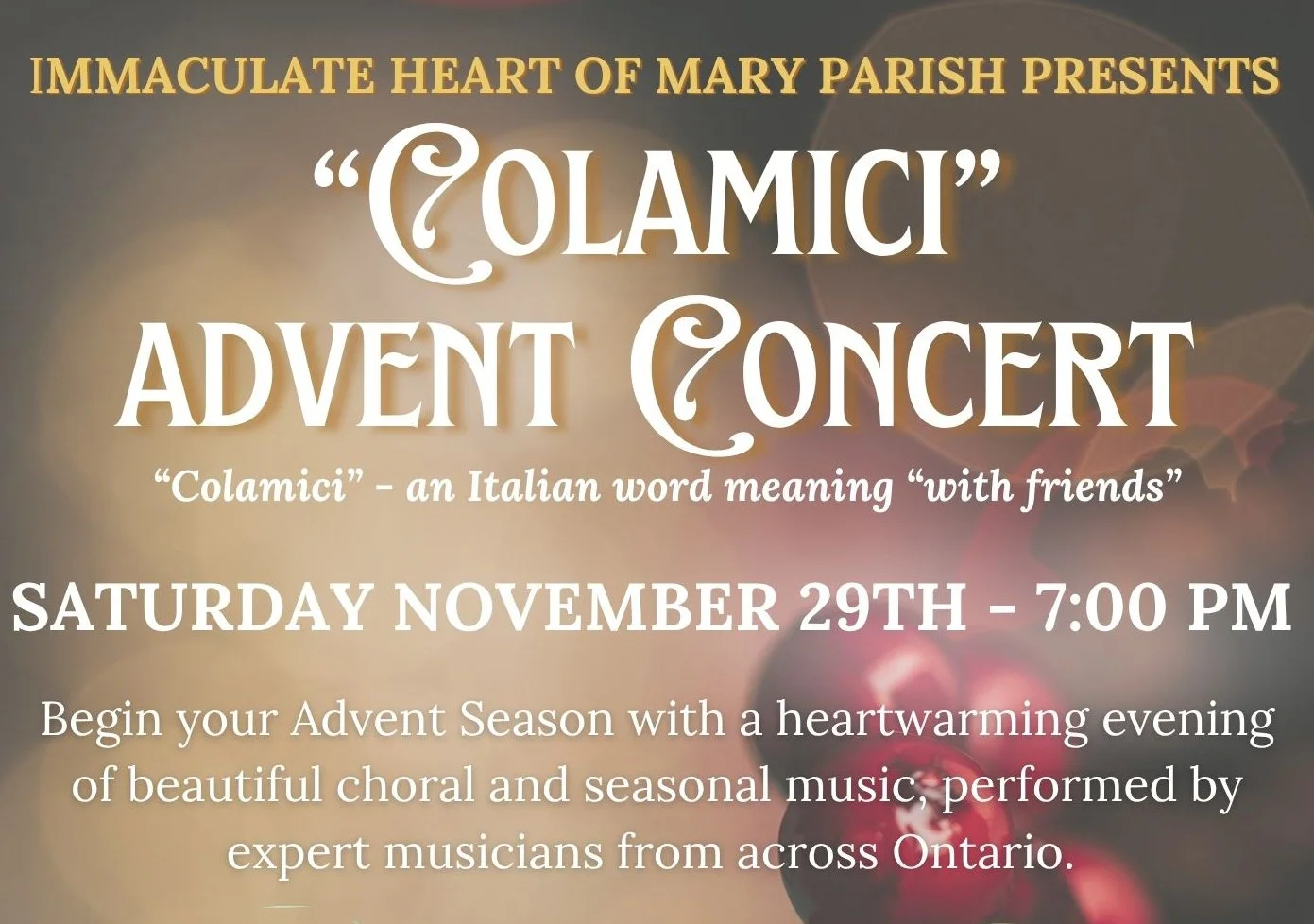 Colamici Advent Concert