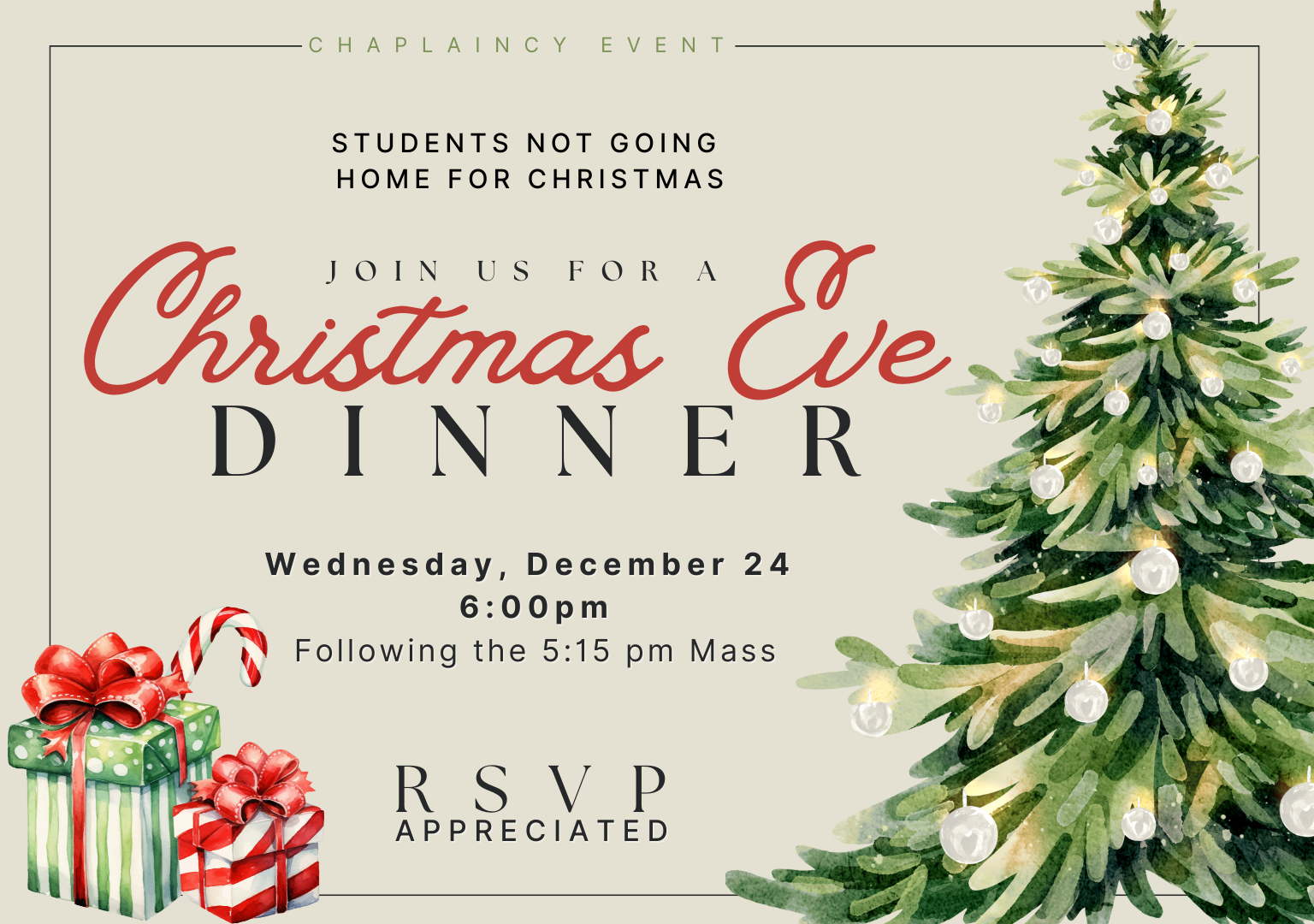 Christmas Eve dinner