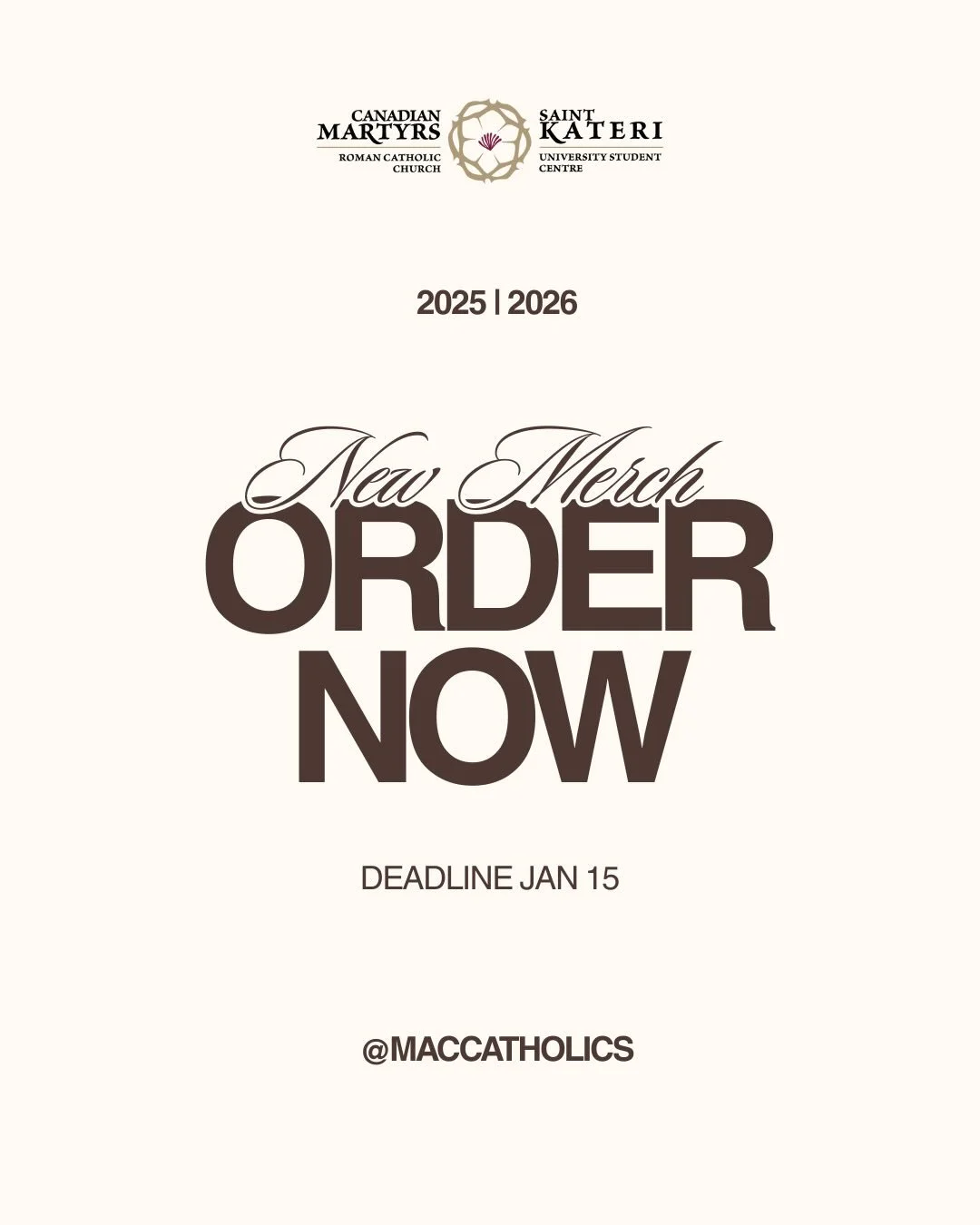 OUR 2025/26 MERCH IS HERE! 

The &ldquo;Highway to Heaven&rdquo; theme is inspired by newly canonised St Carlo Acutis, the patron saint of the Internet and the first millennial saint. He had a great devotion to Jesus present in the Eucharist. The &ld