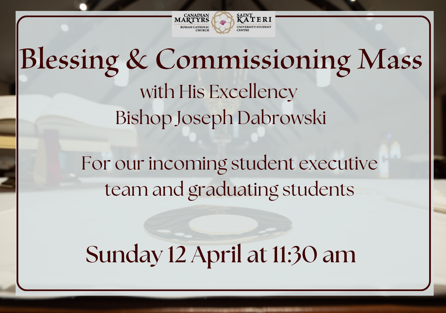 Blessing and Commissioning Mass