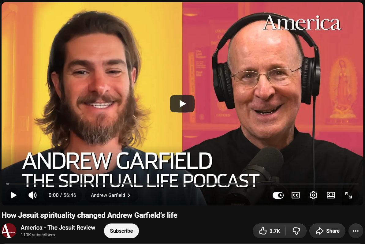 Father Recommends: Fr. James Martin in conversation with actor Andrew Garfield on Jesuit spirituality