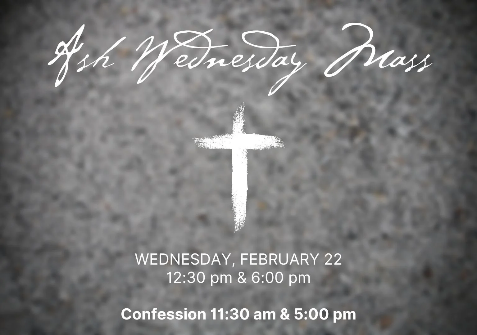 Ash Wednesday Mass — Canadian Martyrs