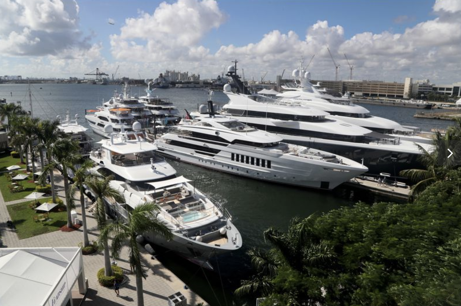 Some of world’s largest superyachts on glamorous display as boat show kicks off