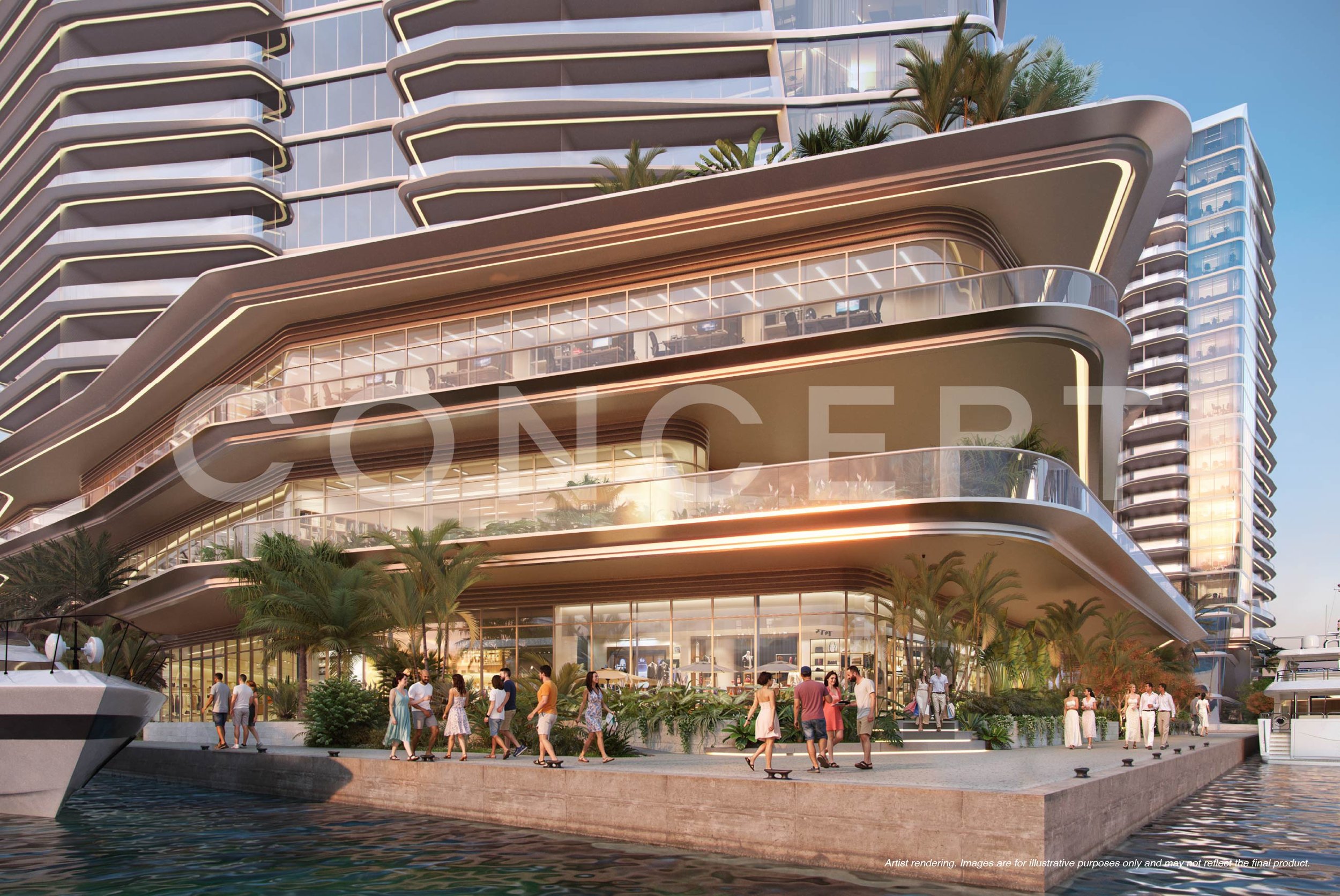 PROMENADE VIEW OF RESIDENCE B