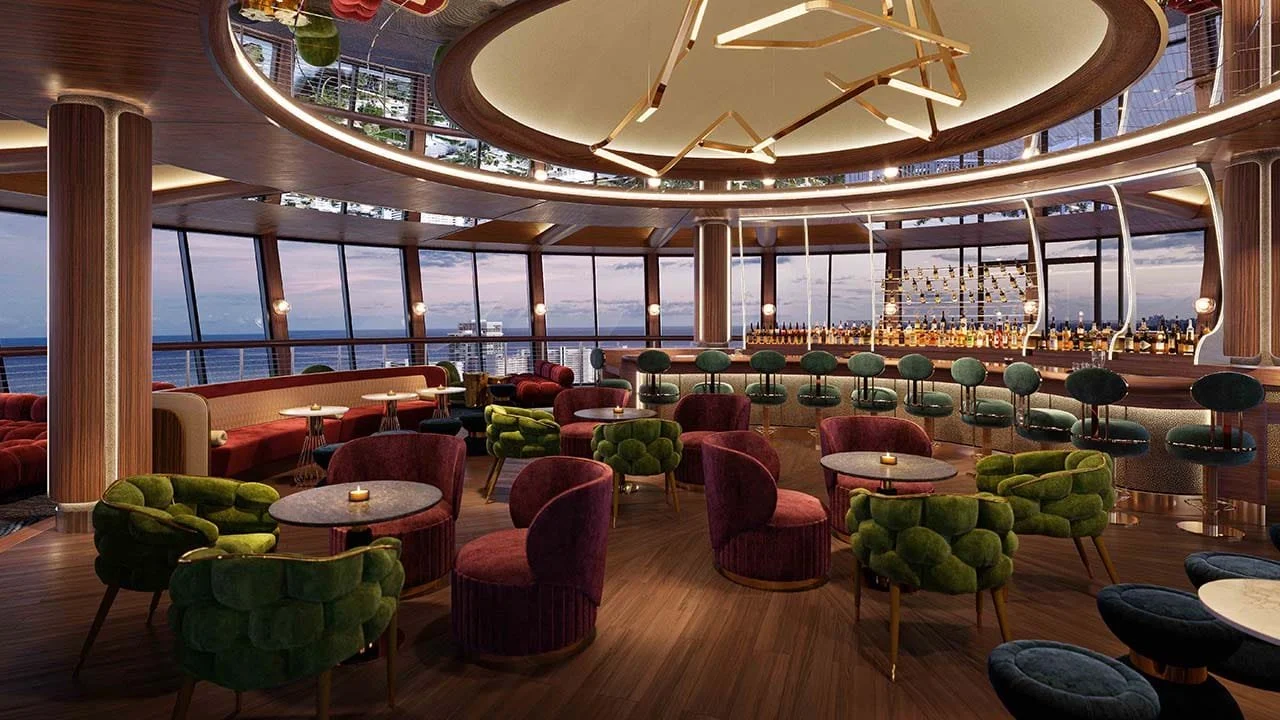 South Florida’s Only Revolving Rooftop Bar Is Perched 17 Stories High— Serving Champagne, Caviar And 360-Degree Ocean Views