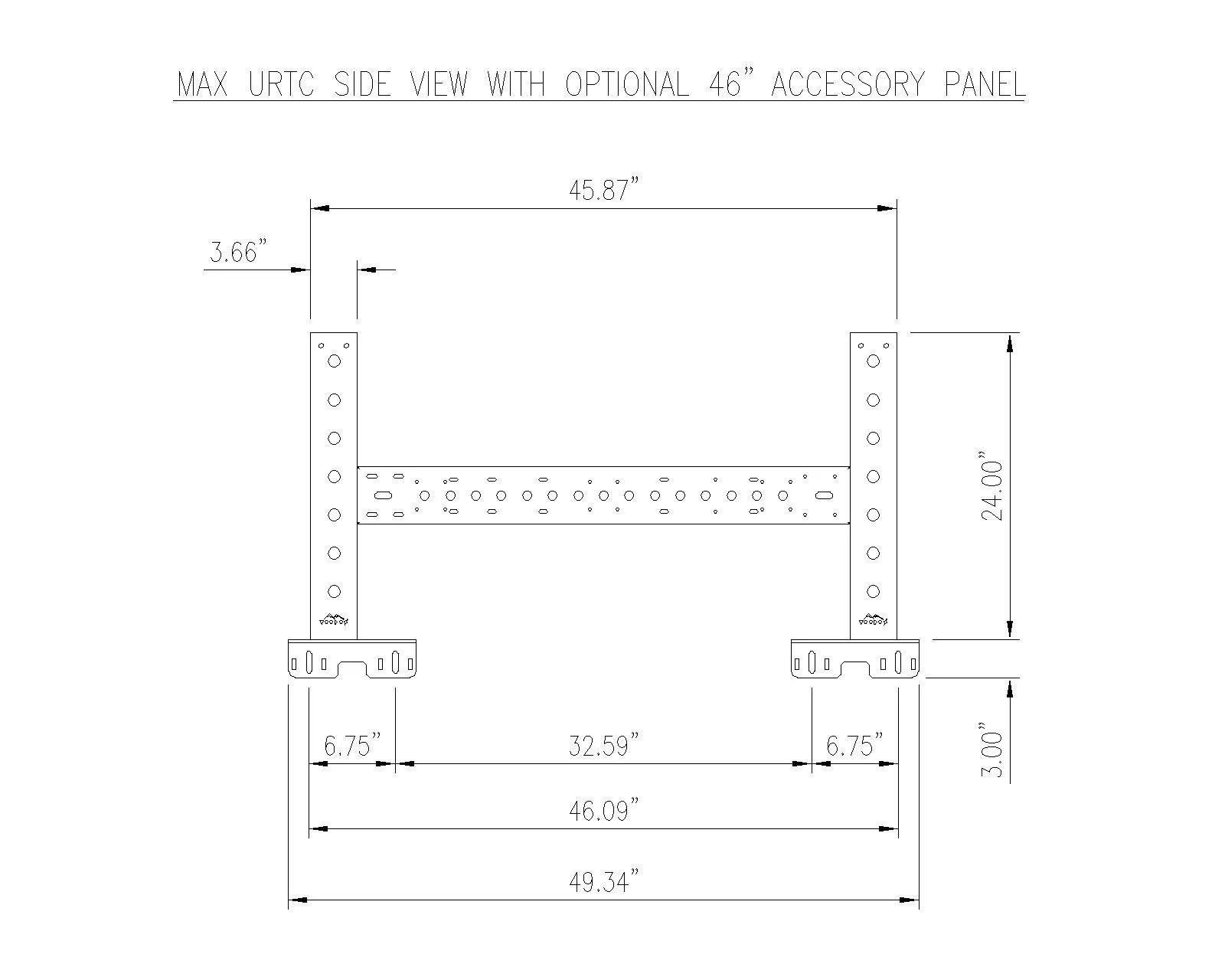 MAX URTC Bed Rack Assembly Side View 46 inch-Model.jpg