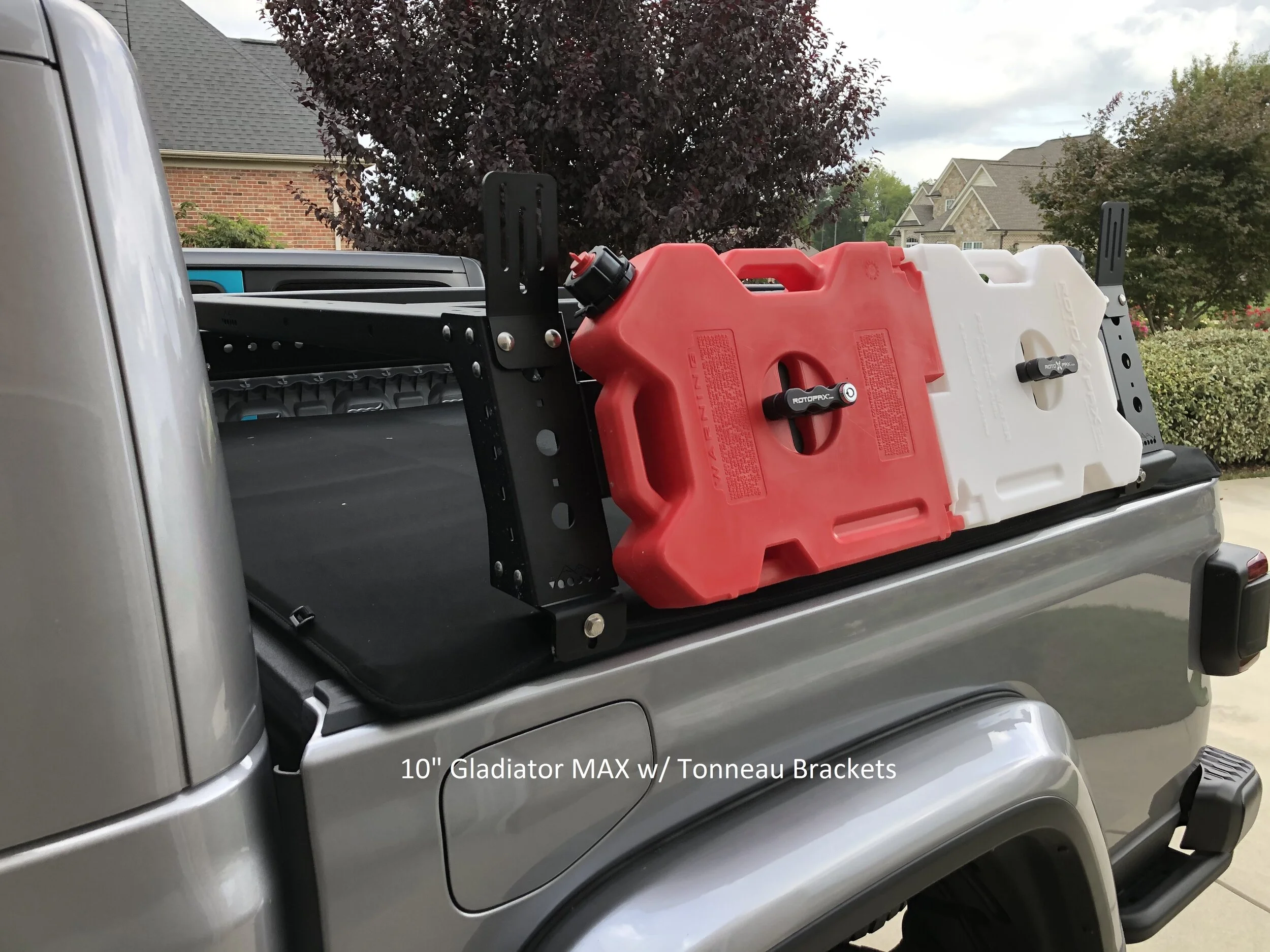 GLADIATOR MAX 10" High Steel Tonneau Compatible Bed Rack, Fits 2019 and up Jeep Gladiators — Max