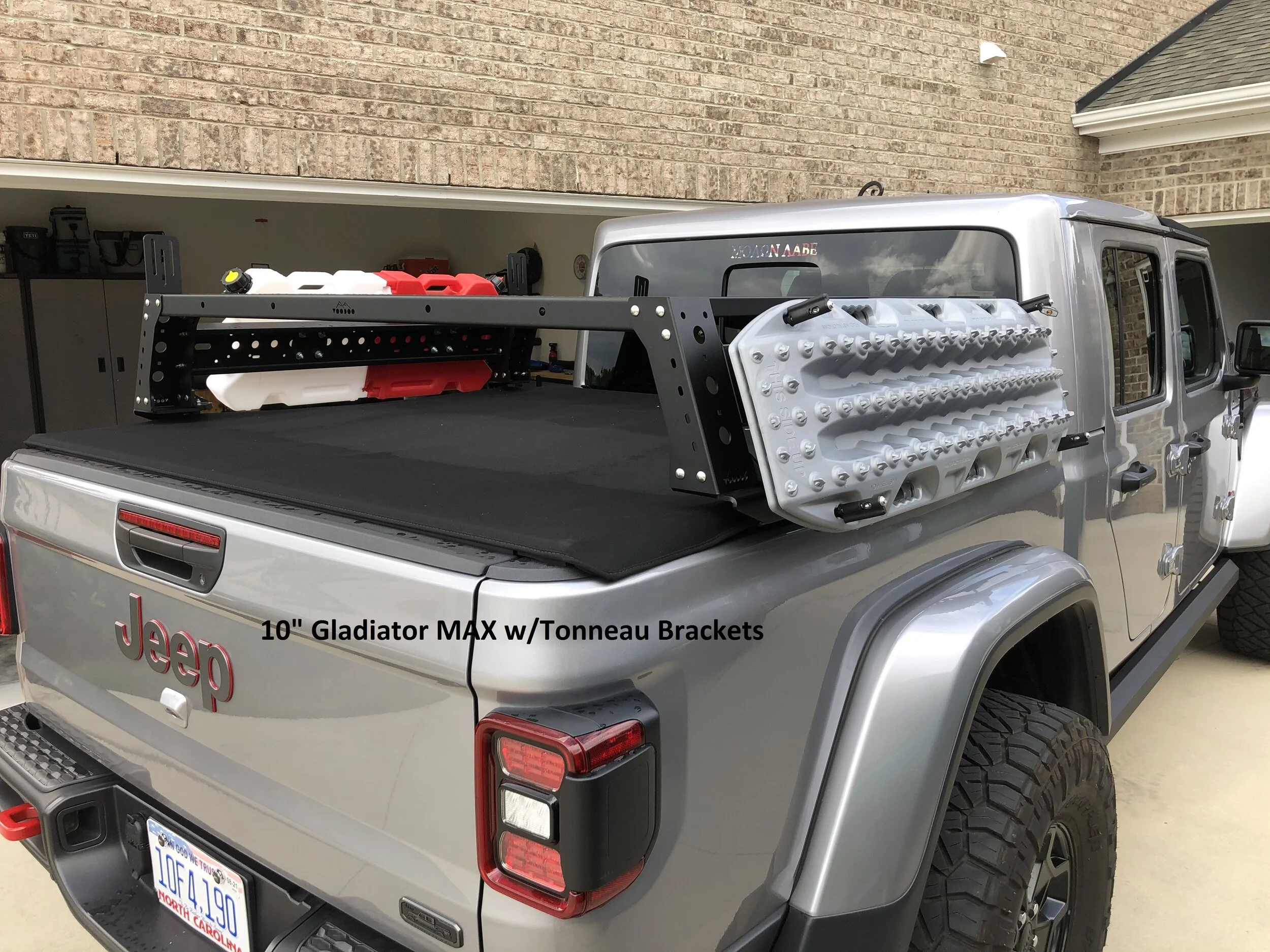 GLADIATOR MAX 10" High Aluminum Tonneau Compatible Bed Rack, Fits 2019