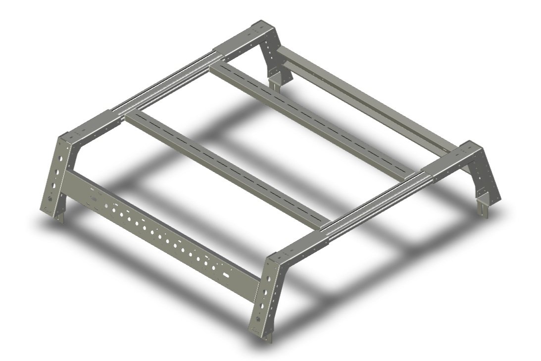 MAX Modular STEEL MAX 14" High Tonneau Compatible Bed Rack, Fits Ford F-150 and Raptor