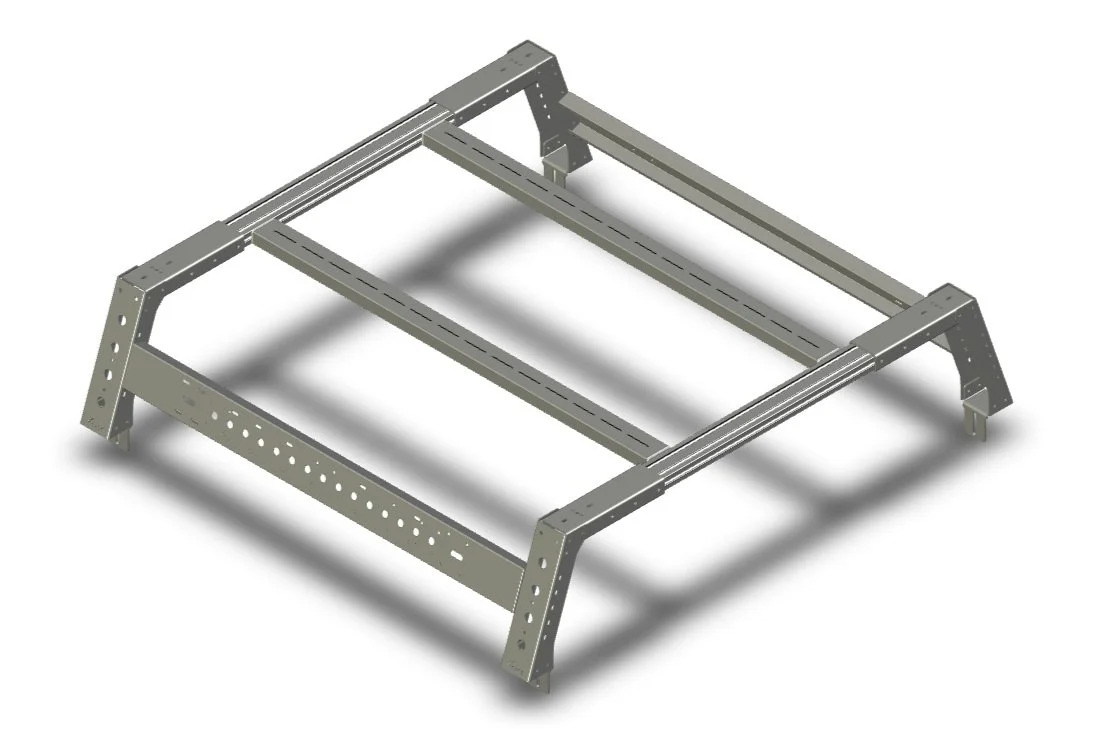 MAX Modular STEEL MAX 14" High Tonneau Compatible Bed Rack, Fits Ford F-250