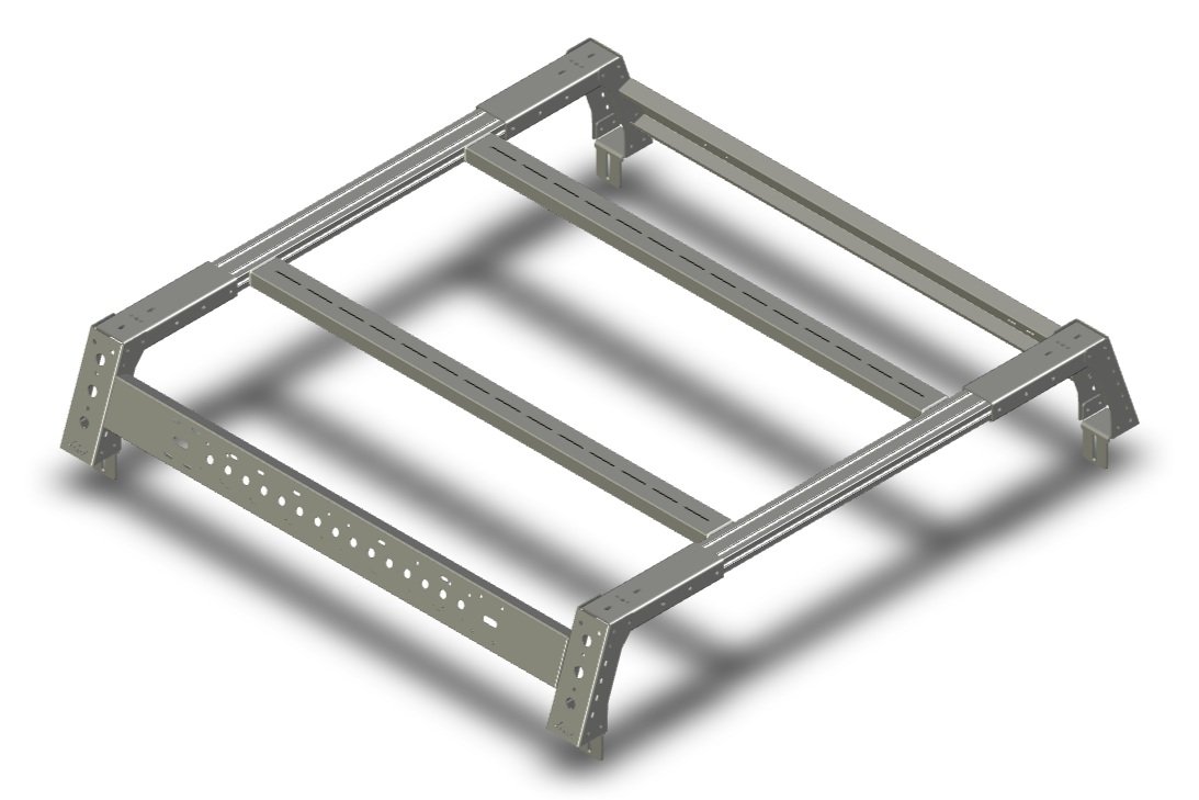 MAX Modular STEEL MAX 10" High Tonneau Compatible Bed Rack, Fits RAM 1500