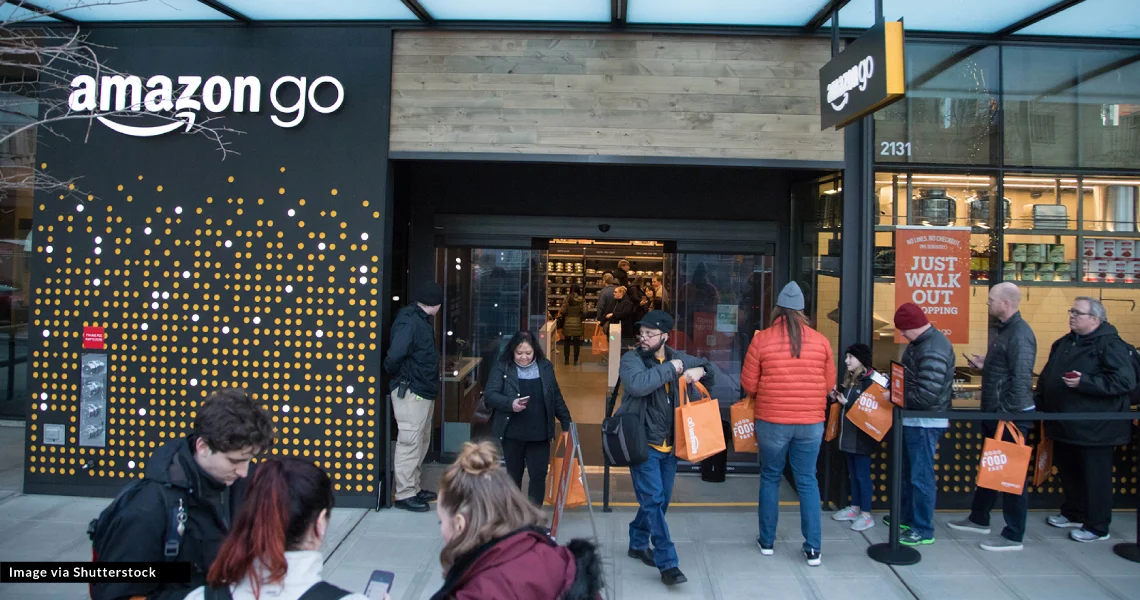 Stock image of an Amazon Go store ( Source )