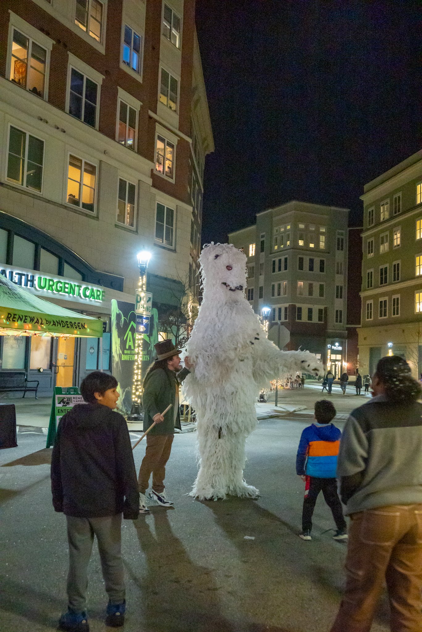 UConn Puppet Arts students brought their polar bear friend!