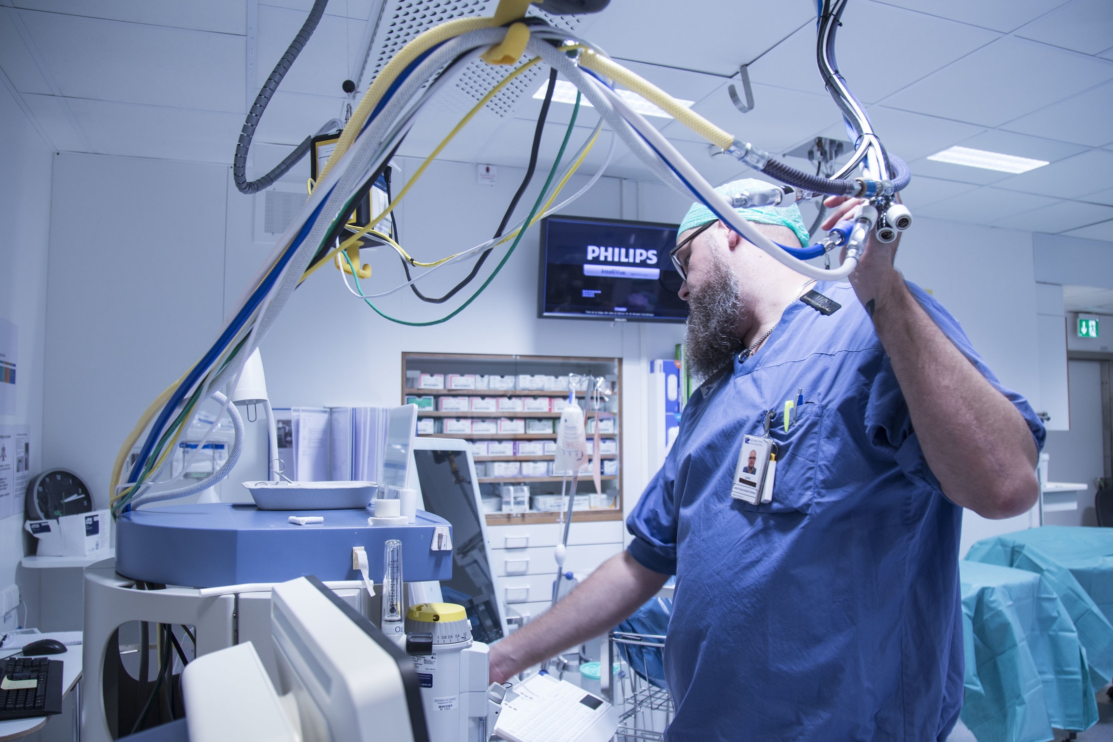 First field visit to Umea University Hospital, Umea, Sweden to study the anesthesia in context.