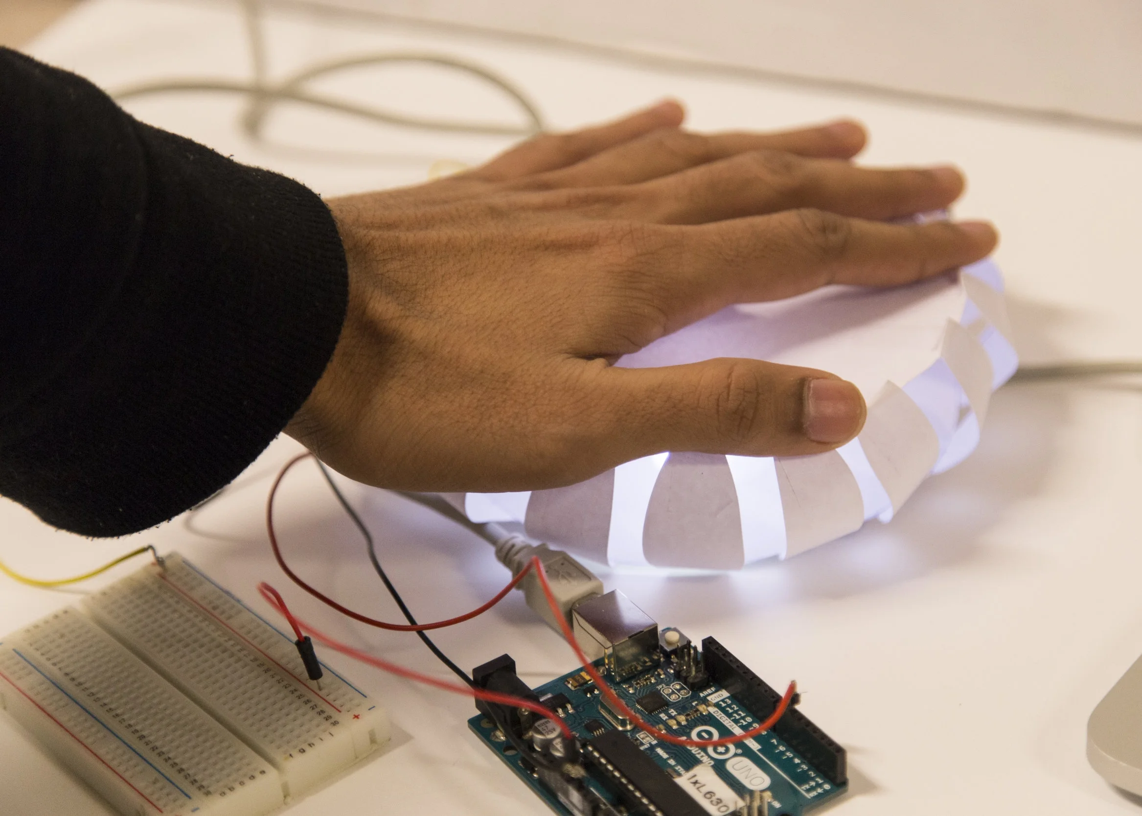 Light and haptic feedback