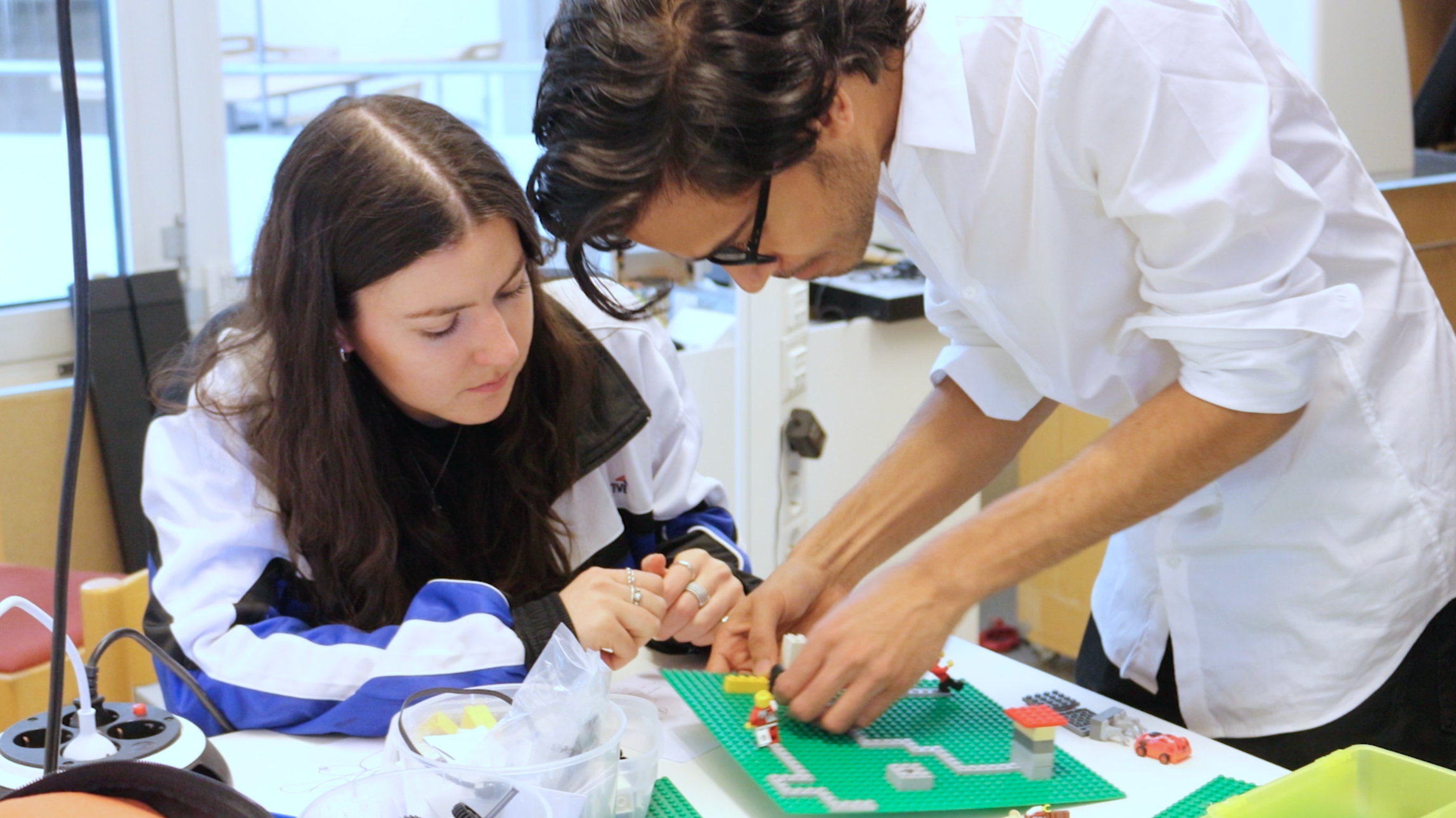 Making concept tangible using Lego bricks- This approach allowed us co-design, and improve the concepts through feedback