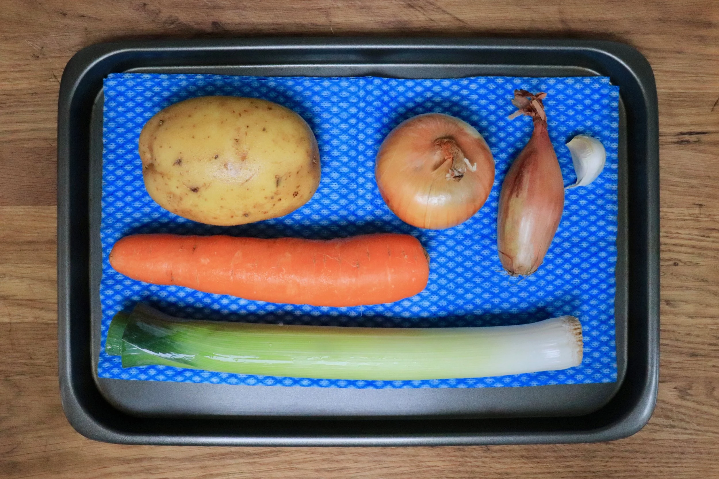 Washed vegetables