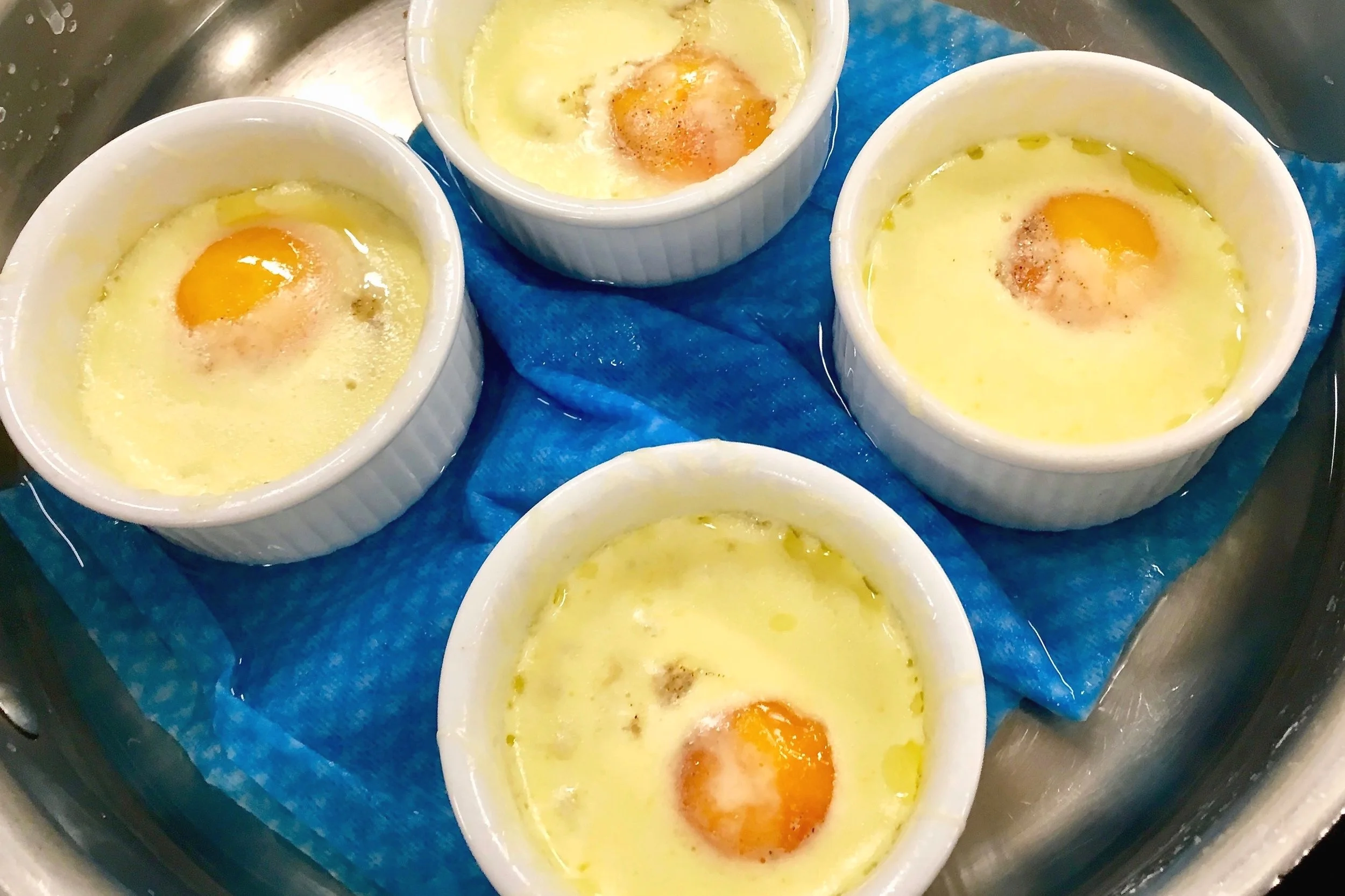 Coddled eggs