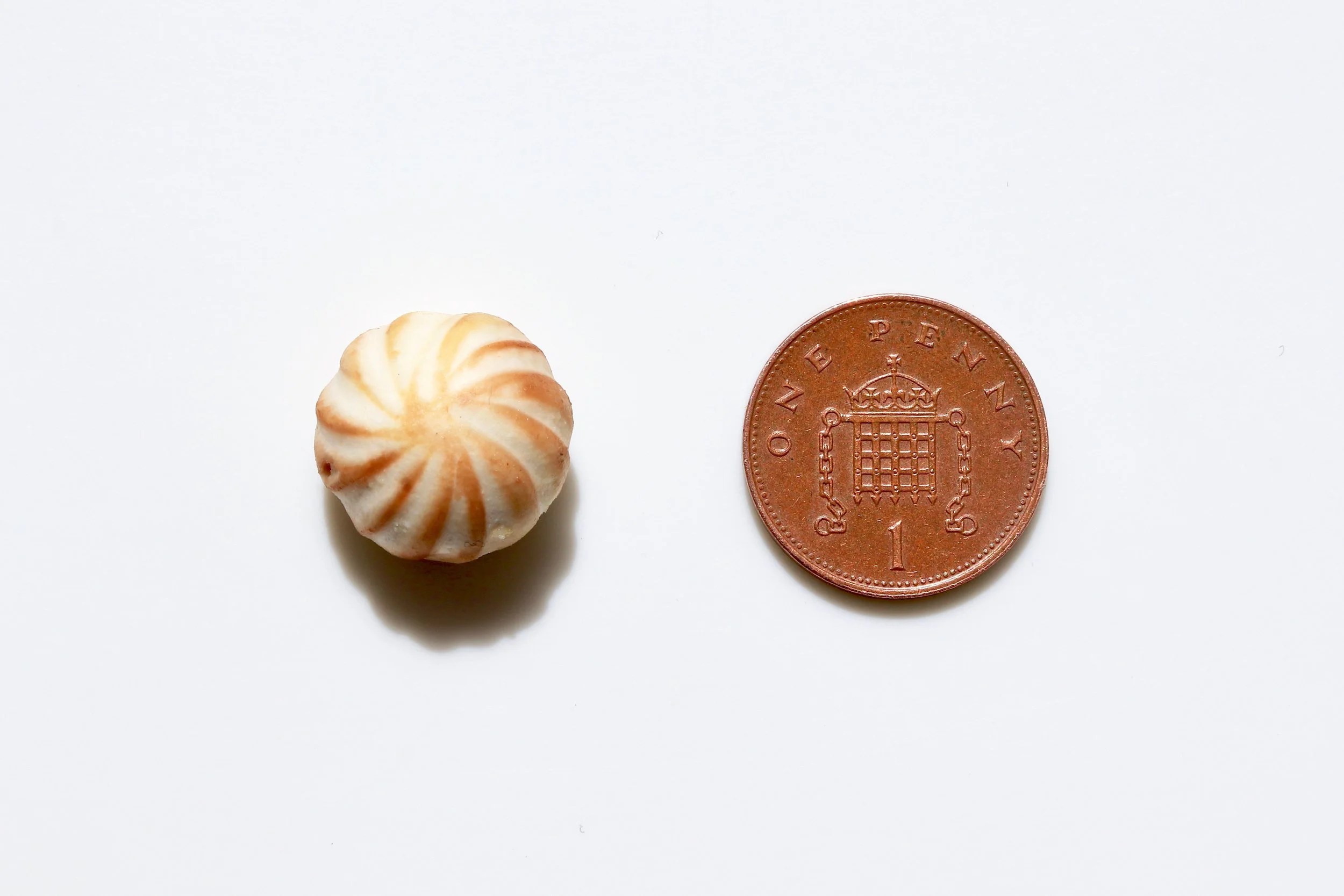 Tiny turned mushroom by chef