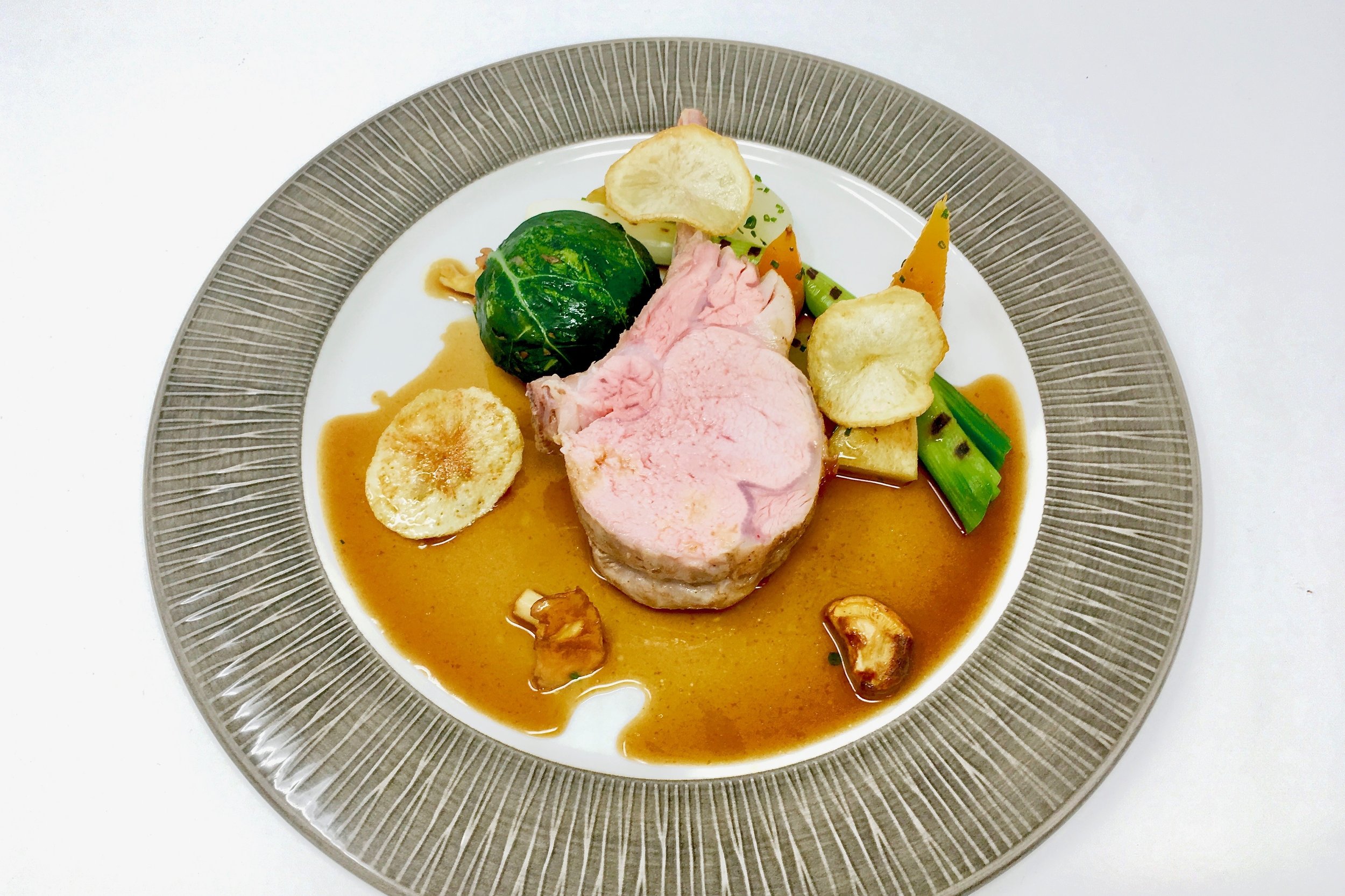 Double rib of veal cooked sous vide