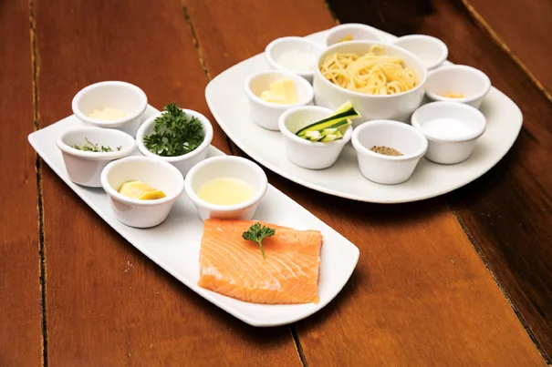 Ingredients - Pan-seared Snapper with Spaghetti and Lemon-Cream Sauce - D’onofrio’s Barbados
