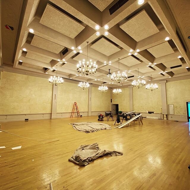 Demo day!  Day 1 on remodeling the San Francisco Italian Athletic Club&rsquo;s ballroom. This historical space will be getting a proper, classic facelift. #sfiac #mahogany #finishcarpentry #carpentry #historicalbuilding