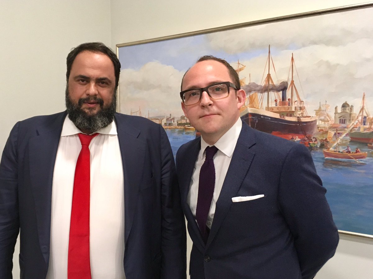 Evangelos Marinakis coach of Olympiakos in Greece