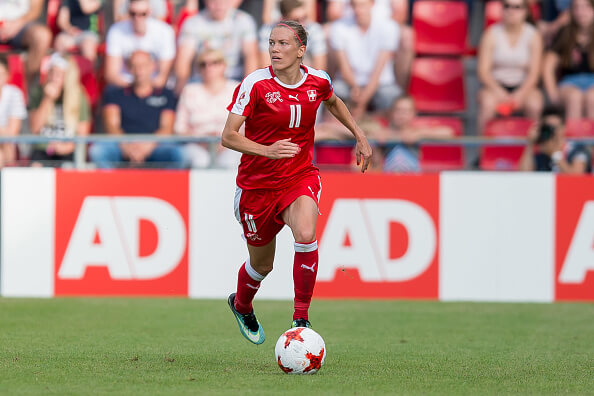 Lara Dickenmann leads Switzerland against Scotland Women