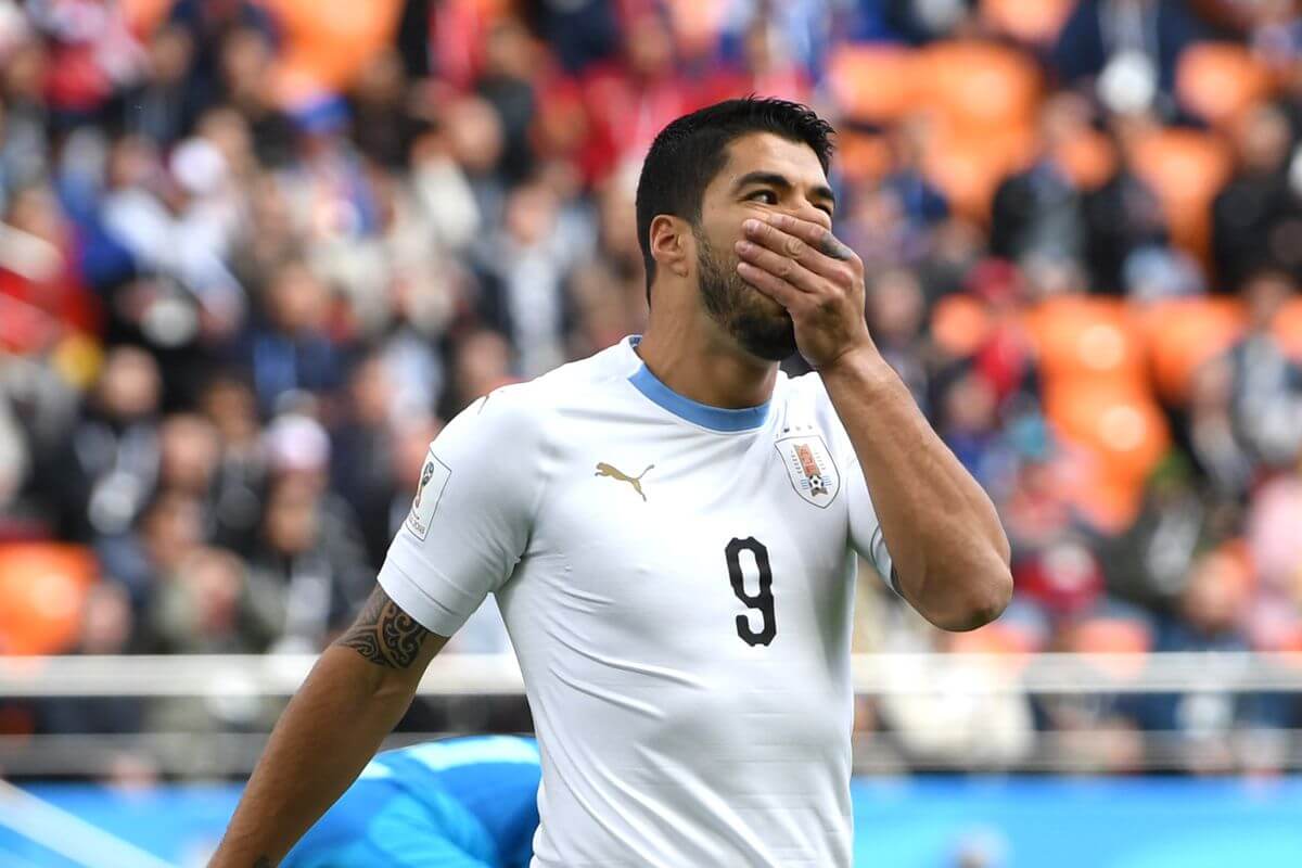 Mohamed Salah could only watch from the bench as Luis Suarez and Uruguay stole 3 points with a late goal in the second match of Group A at the World Cup 2018 in Russia. 