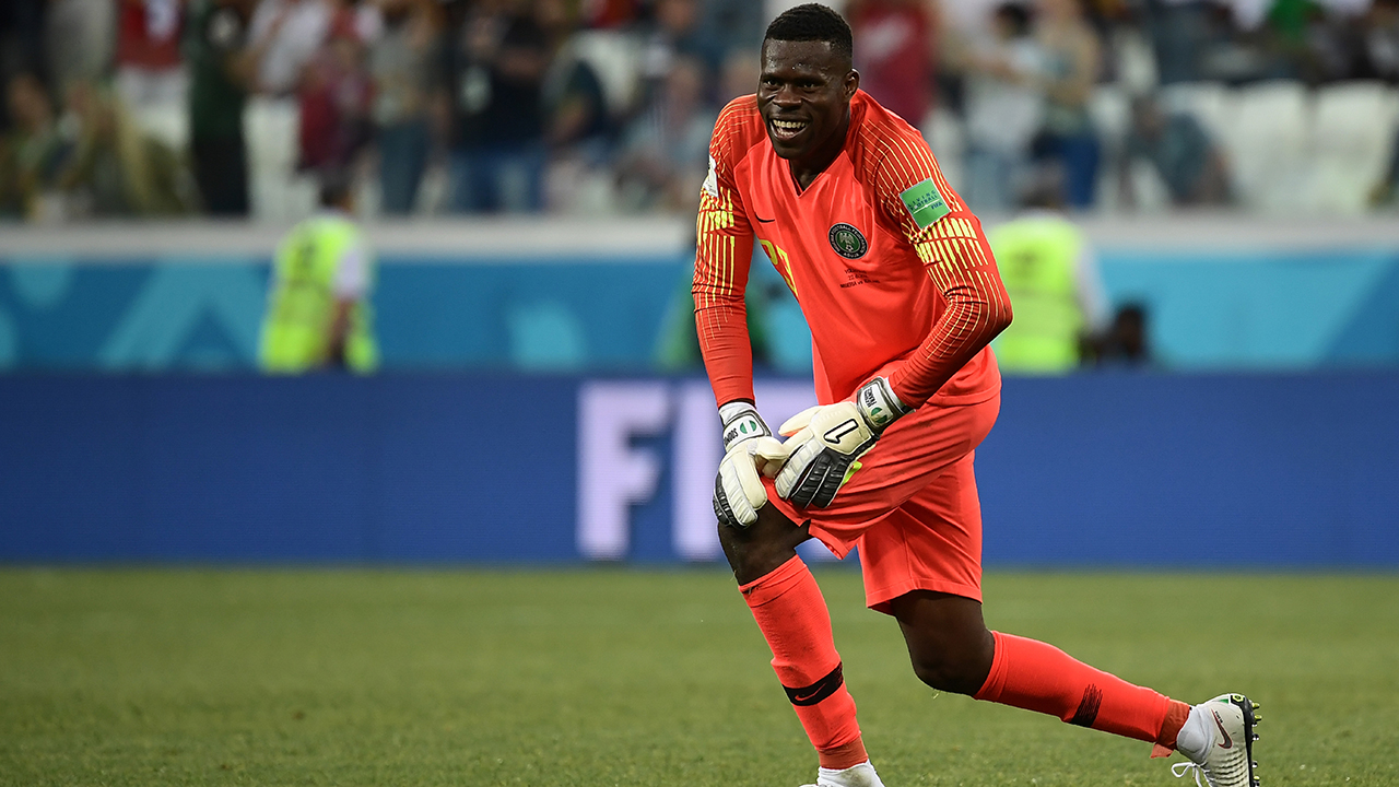 Francis Uzoho in action for Nigeria at World Cup 2018