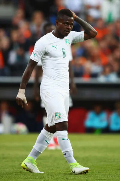 Jean Michael Seri of the Ivory Coast in action during the International Friendly match between the Netherlands and Ivory Coast held at De Kuip or Stadion Feijenoord on June 4, 2017 in Rotterdam, Netherlands. (June 3, 2017 - Source: Dean Mouhtaropoulos/Getty Images Europe)