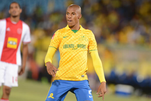 Thabo Nthethe during the Absa Premiership match between Mamelodi Sundowns and Ajax Cape Town at Loftus Stadium on February 15, 2014 in Pretoria, South Africa. (Feb. 14, 2014 - Source: Gallo Images/Getty Images Europe)