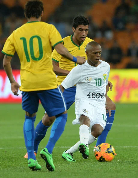 Thulani Serero of South Africa controls the ball during the International Friendly match between South Africa and Brazil at FNB Stadium on March 05, 2014 in Johannesburg, South Africa. (March 4, 2014 - Source: Gallo Images/Getty Images Europe)