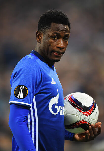 Baba Rahman of Schalke looks on during the UEFA Europa League match between FC Schalke 04 and OGC Nice at Veltins-Arena on November 24, 2016 in Gelsenkirchen, North Rhine-Westphalia. (Nov. 23, 2016 - Source: Stuart Franklin/Bongarts)