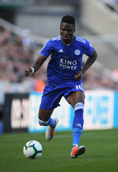 Leicester player Daniel Amartey in action during the Premier League match between Newcastle United and Leicester City at St. James Park on September 29, 2018 in Newcastle upon Tyne, United Kingdom. (Sept. 28, 2018 - Source: Stu Forster/Getty Images Europe)