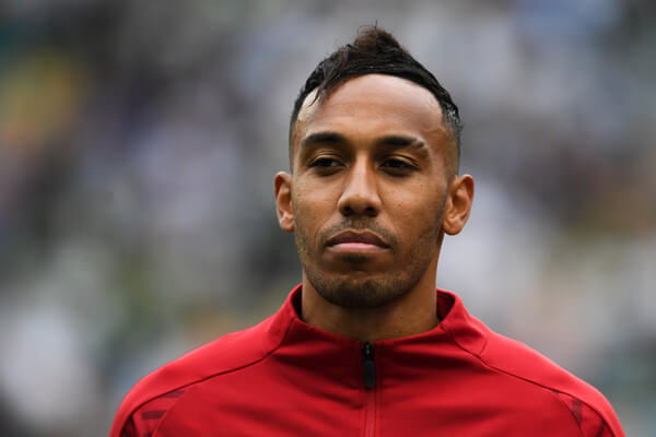 Pierre-Emerick Aubameyang of Arsenal FC looks on prior to the UEFA Europa League Group E match between Sporting CP and Arsenal at Estadio Jose Alvalade on October 25, 2018 in Lisbon, Portugal. (Oct. 24, 2018 - Source: Getty Images Europe)